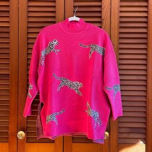 NWT Leopard Tunic Sweater